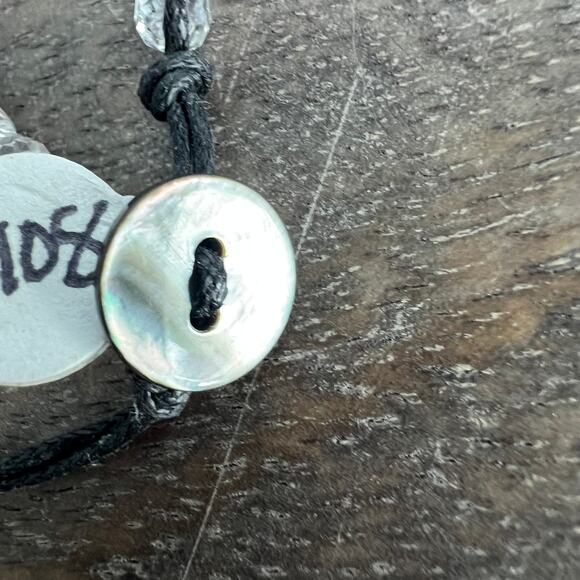 New Tickled Pink Clear Beaded Bracelet - Picture 3 of 4